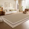 Tapete de Distribuição para Sala de Estar, Tapete para Mesa de Centro e Sofá de Veludo Cristal, Impermeável, Resistente a Manchas, Não Lavável, Limpável com Pano, Tapete de Quarto, Grande Área