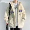 Sudadera con capucha de estilo americano para hombre, chaqueta juvenil de primavera y otoño para hombre, top deportivo casual holgado de moda