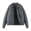 Chaqueta Cardigan de Punto Estilo Old Money Invierno Engrosado Suéter Holgado para Hombre My1019