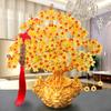 Árbol de la fortuna de cuentas hecho a mano bolsa de materiales para hacer adornos manualidades de dragón tejido diy accesorios de resina para adultos