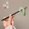 Grampo elegante e versátil de ginkgo para cabelos finos, grampo em U de nicho para a parte de trás da cabeça, grampo em forma de crescente