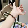 Novo Bracelete Vermelho de Granada Estilo Chinês, Bracelete Simples Nicho Feito à Mão, Presente de Aniversário para Namorada e Melhor Amiga