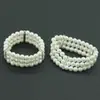 Pulsera de perlas y diamantes multicapa retro personalizada, pulsera de moda coreana, pulsera ancha en espiral para mujer