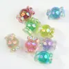 Cuentas de Resina de Forma Irregular Brillantes de Estilo Mixto con Agujeros, Cuentas con Purpurina Fina de Corazón y Estrella, Accesorios para Hacer Cadenas de Teléfono DIY