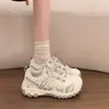Estilo Europeo Súper Suaves Transpirables Malla Feos Lindos Zapatos de Papá Mujer 2026 Primavera/Otoño Nuevo Estilo Montañismo al Aire Libre Funcionales Zapatos Deportivos