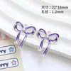 Colgante de Lazo de Aleación Lindo y Sencillo con Goteo de Aceite para Collar Pulsera Hecha a Mano Accesorios de Joyería Material