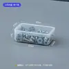 Caixa de Peças com Múltiplos Compartimentos Caixa de Armazenamento de Parafusos Plástico Transparente Grade de Classificação Ferramenta Componente Eletrônico Modular Caixa de Amostras