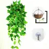 Trepadeiras artificiais com folhas de plástico, adequadas para pendurar na parede interna, plantas pendentes e cestos suspensos.