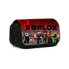 Estuche para lápices Roblox con tapa abatible Estudiante Caja de papelería de gran capacidad Estuche para lápices de poliéster estampado Estuche para lápices de gran capacidad