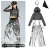 Figurinos de Performance Infantil para o Dia de Ano Novo Roupas de Dança Jazz para Meninas Modelo Garota Jazz Trajes de Moda para Passarela Conjunto de Performance para Grupo de Meninas