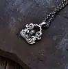 Colgante de Plata de Ley S925 Kongmingwu Buda Bebé Estilo Chino Retro Dibujo Animado Lindo Pequeño Monje Buda Colgante Zen