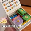 Caja de Emociones Paquete de Expresiones Lindas Nota de Susurro Pegatina Hecha a Mano DIY Caja Pequeña Magnética Caja de Regalo Creativa