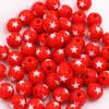 Contas Estrela de Cinco Pontas Bicolor Contrastantes de 12mm com Furo Reto Material para Acessórios de Corrente de Celular Colar de Joias Artesanais DIY
