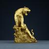 Adornos de Tigre de Latón Tigre de Cobre Montaña Tigre Tigre del Zodiaco Joyería de Tigre Decoración de Oficina Regalo de Negocios