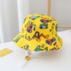 Chapéu de pescador para bebê chapéu de verão infantil fino aba larga proteção solar proteção solar fofo super fofo meninos primavera e outono meninas