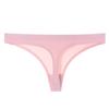 Xiaotianer, nueva tanga de seda helada para mujer, ropa interior sexy de algodón sin costuras con entrepierna inferior de una pieza, color sólido simple para niña