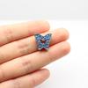 Cor strass borboleta amor estrela acessórios diy chaveiro estacionamento cartão acessórios 10mm abertura