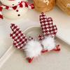 Tocado navideño con horquilla de Papá Noel y asta para el pelo, diadema para niños, horquilla navideña, accesorios para el cabello, diadema