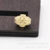 Joyería DIY Adorno para la Cabeza Conservación de Color Cobre Chapado Oro Real 24K Relieve Hueco Cuentas Pulsera de Cuentas Accesorios Hechos a Mano B302