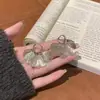 Pendientes de Aleación de Cobre, Pendientes de Hada con Borla de Alas, Pendientes Asimétricos de Metal Retro Mariposa Hojas para Mujer, Pendientes