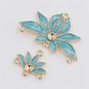 Accesorios de Joyería DIY Cobre Borla de Múltiples Agujeros Colgante de Resina de Loto Estilo Antiguo Accesorios para el Cabello Hanfu Materiales para Aretes
