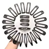Presilha de Cabelo Minimalista Preta Fosca para Mulheres, Ferramenta para Arrumar o Cabelo na Parte de Trás da Cabeça, Presilha para Franja Lateral, Presilha Bb, Acessório de Cabelo, Grampo
