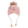 Nuevo Gorro de Lana Engrosado Imama Otoño e Invierno 2021 Color Caramelo Lindo Simple de Punto Gorro Cálido Protector de Orejas