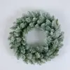 Guirlanda de Natal Pointed & Flat Top Despida, Guirlanda de PVC Verde Criptografada para Decoração de Natal de Porta Janela