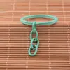 Accesorios para Joyería DIY de 30 mm Anillo de Llave Plano de Colores con Hebilla de Cadena de Cuatro Secciones Anillo de Caramelo de Muñeca Arcoíris