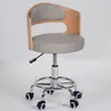 Cadeira Giratória Compacta para Computador em Madeira Maciça Cadeira de Mesa para Estudante Doméstico Cadeira de Estudo com Encosto Banqueta de Estudo Cadeira para Salão de Beleza Manicure