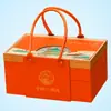 Cajas de regalo de pastel de luna personalizadas, Cajas de regalo para el Festival de Medio Otoño, Impresión de logotipo, Cajas de regalo estampadas en oro, Cajas de tapa abatible de doble puerta, Venta al por mayor personalizada