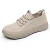 Zapatos de Tela Old Beijing, Nuevo Estilo Primavera y Otoño, Zapatos Casuales para Mujer, Zapatos Individuales de Punto Transpirables de Suela Suave al por Mayor, Mocasines Cómodos para Mujer