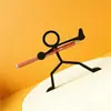 Porta-lápis Guerreiro Stickman Impresso em 3D Suporte para Lápis Decoração Divertida Presente Surpresa Figura de Brinquedo Tendência Modelo
