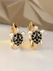 Moda Transfronteriza Más Vendidos Pendientes de Tortuga de Circonita de Color Full Diamond Exquisito Hebilla para Hélice de Oreja de Animal Pequeño Accesorios Versátiles de Ins