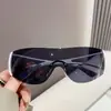 Gafas de Sol Retro Europeas y Americanas Incrustadas de Diamantes, Gafas de Sol Hot Girl Vintage Y2K del Milenio, Gafas de Sol Deportivas Futuristas de Tecnología Transfronterizas