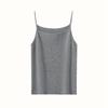 Camisola de Cashmere para Mulheres, Nova Coleção Outono e Inverno Sem Mangas Versátil Base Ajustada Malha Lã Top Camisola