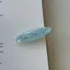 Pinza para el pelo ovalada con purpurina fina de color caramelo coreana, pinza de pico de pato, resorte y verano, dulce, versátil, para flequillo, lateral, horquilla, accesorios para el cabello