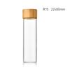 Tapa de Aluminio de 22 mm Botella de Tubo de Vidrio de Borosilicato Alto Sellado a Rosca Transparente Botella de Dulces Botella Cápsula Botellita de Medicina de Pequeña Capacidad