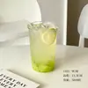 Copo de vidro para chá de frutas resistente a altas temperaturas, grande capacidade, para uso doméstico no verão, simples, especial para café americano, chá de leite, chá de limão