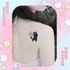 Tatuaje de Gato Negro Lindo Lindo Pegatina Impermeable Larga Duración para Mujer Herbal Semi-permanente Jugo Celebridad de Internet Ins Sentido Premium