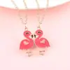 Colar Exclusivo Transfronteiriço Flamingo Melhor Amigo Bff Infantil Colar Dopamina Fofo