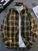 Chaqueta de cuadros de moda para hombre, nueva colección de primavera y otoño, adecuada para estudiantes de secundaria y preparatoria, moda masculina, estilo juvenil
