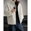 Jaqueta patchwork de gola alta para primavera e outono, um conjunto unissex à prova de vento e versátil, moderno e esportivo, com design solto xadrez
