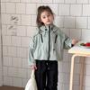 Elmo Beibei Meninas Primavera Moda Solta Curta Casual Esportiva Jaqueta com Capuz para Exterior