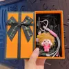 Llavero de Chica de Cabello Largo y Ondulado Creativo de Dibujos Animados Lindo Exquisito Adorno para Correa de Teléfono Colgante de Bolso Pequeño Regalo