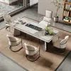 Mesa de Té de Pizarra 2025 Nueva Elegante Accesible Lujo Simple Moderno Elegante Oficina Juego de Té Mesa de Té Juego Completo