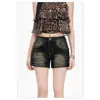 Shorts Vaqueros Azules Retro Ins de Moda Verano 2026 Nuevos Estilo Americano Adelgazantes Elásticos Ajustados de Línea A Pantalones Cortos Calientes para Mujer