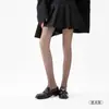 Medias Negras Transparentes de Doble Capa Desmontables con Forro de Polar para Otoño e Invierno, Engrosadas y Cálidas, Leggings Artilugio para Piernas Desnudas de Abrigo para Mujer