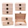 Caja de madera vacía estilo chino Festival del Medio Otoño Pu'er Tieguanyin tés rojos a granel caja de almacenamiento universal