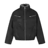 Chaqueta acolchada de invierno cálida Magic Bear, con un diseño genial y elegante inspirado en la motocicleta, con acolchado deconstruido y una capa exterior acolchada con forro de polar